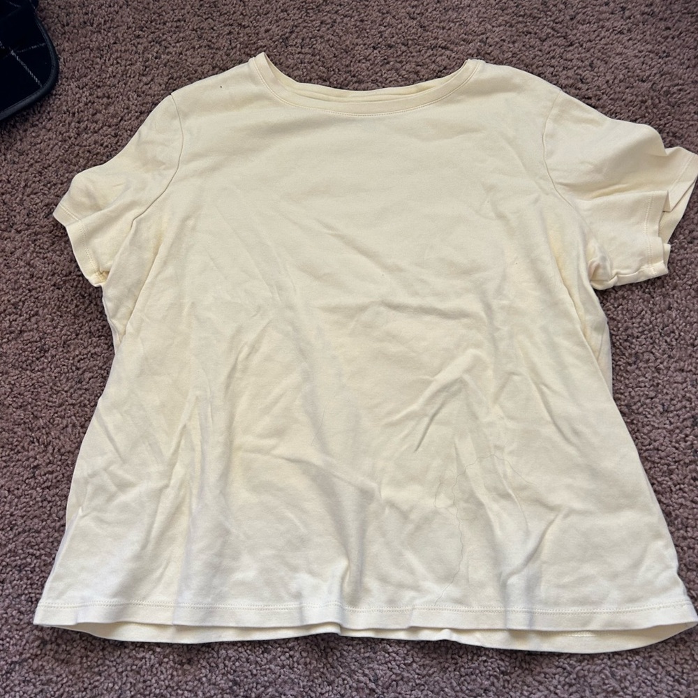 Casual Yellow Women's Top